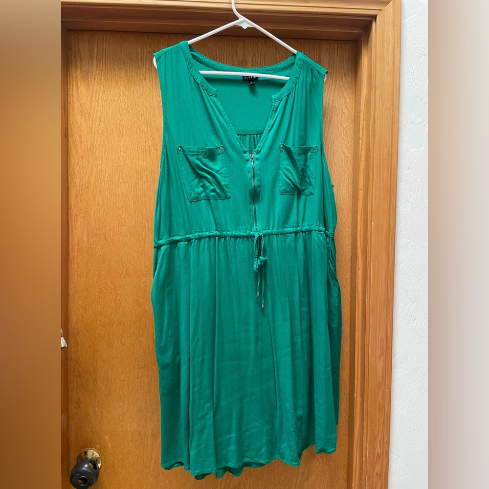Torrid green dress size 3